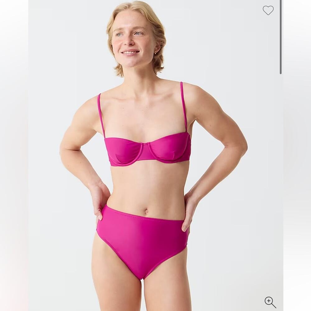 J Crew Hallie Bikini Bottoms Pink Size XS